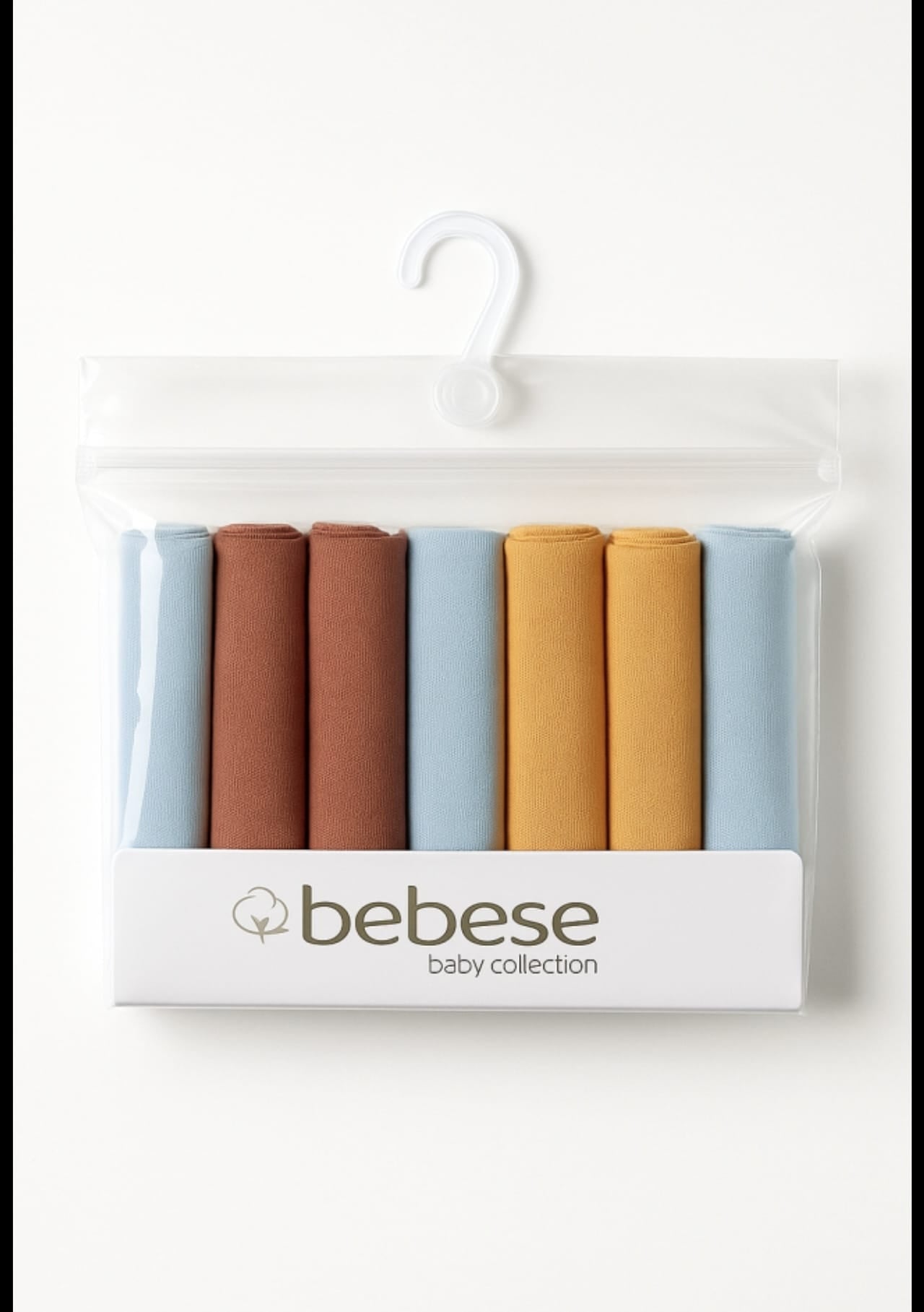 Set șervețele textile pentru bebeluși – muselină / bumbac, pachet 7 bucăți