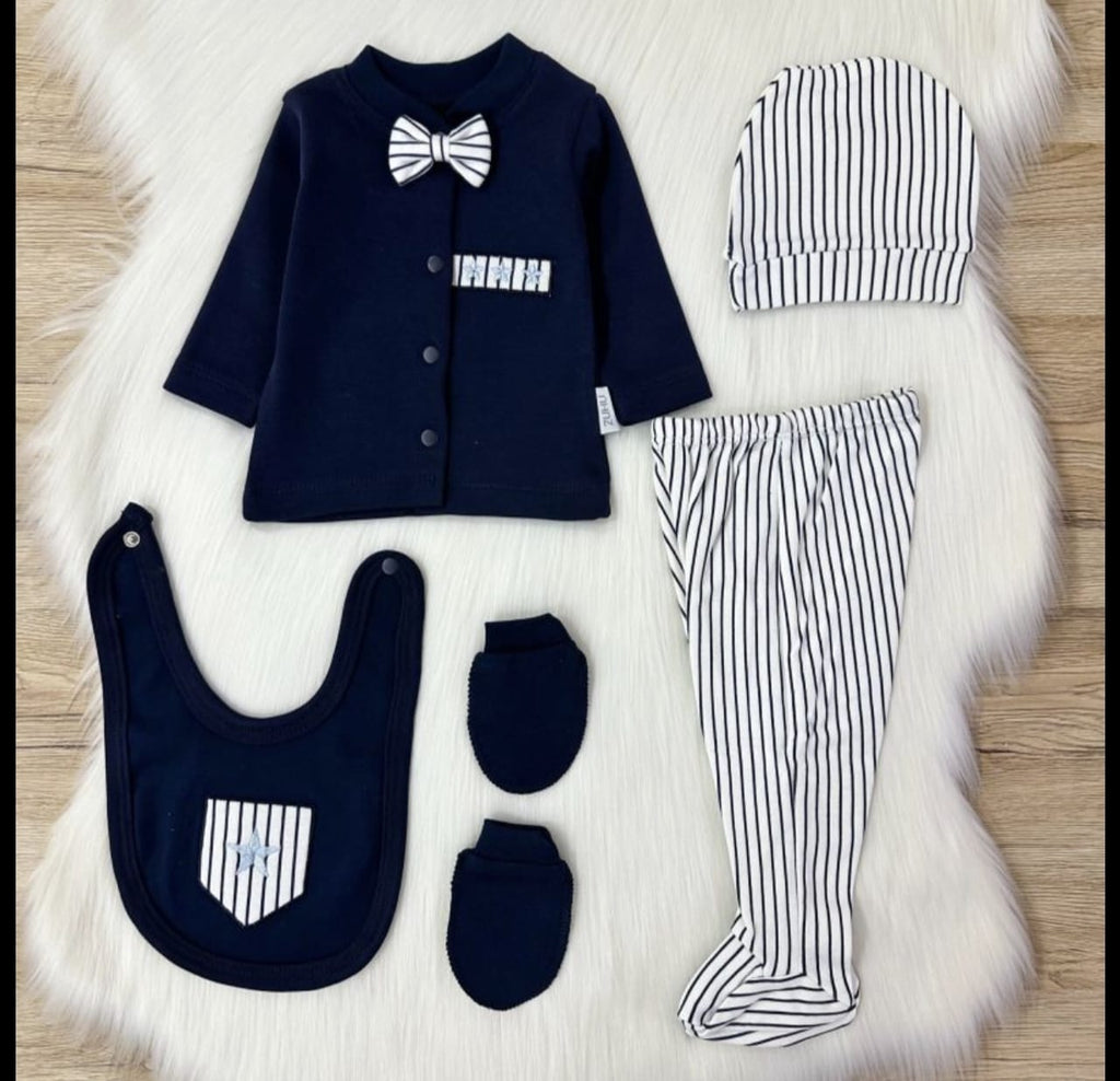 Baby Zuhu 0-3 Luni Papion Set 5 Piese Nou Nascut