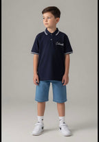 RUHATKIDS Set băieți 7-10 ani cu pantalon din &nbsp;denim&nbsp;