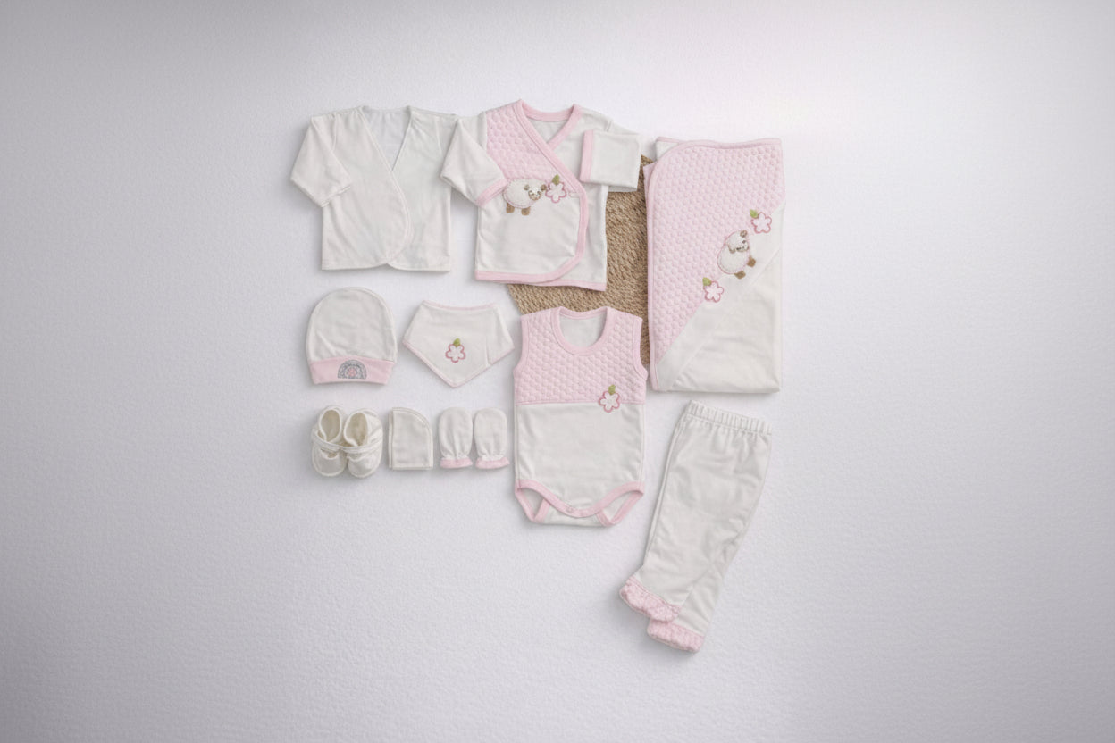 CONCON SET 10 PIESE LUXURY NOU-NĂSCUT