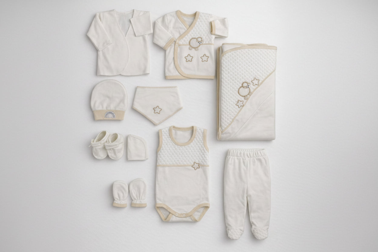 CONCON SET 10 PIESE LUXURY NOU-NĂSCUT