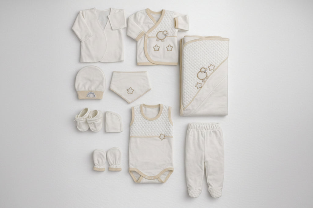 CONCON SET 10 PIESE LUXURY NOU-NĂSCUT