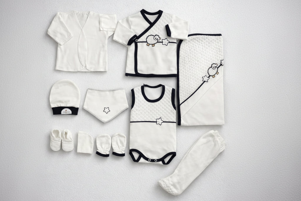 CONCON SET 10 PIESE LUXURY NOU-NĂSCUT