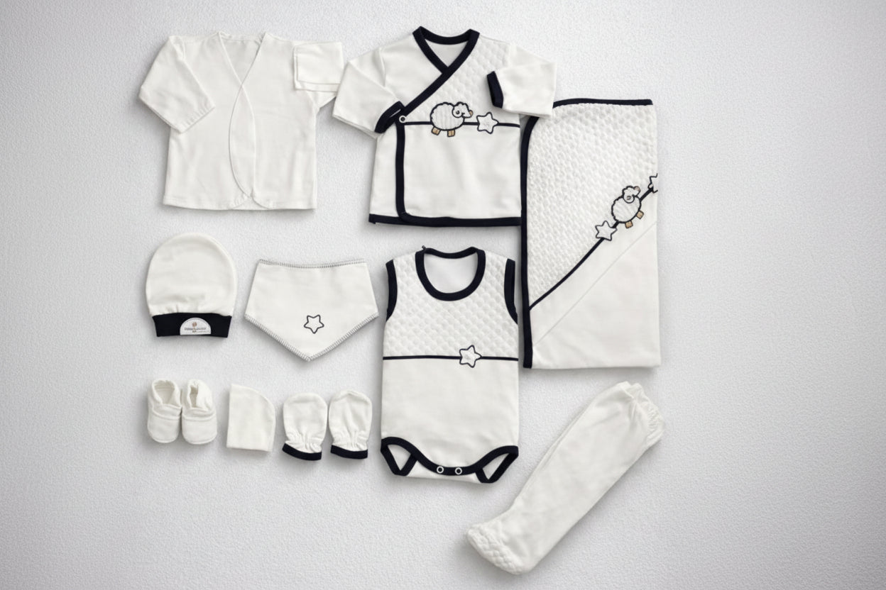 CONCON SET 10 PIESE LUXURY NOU-NĂSCUT